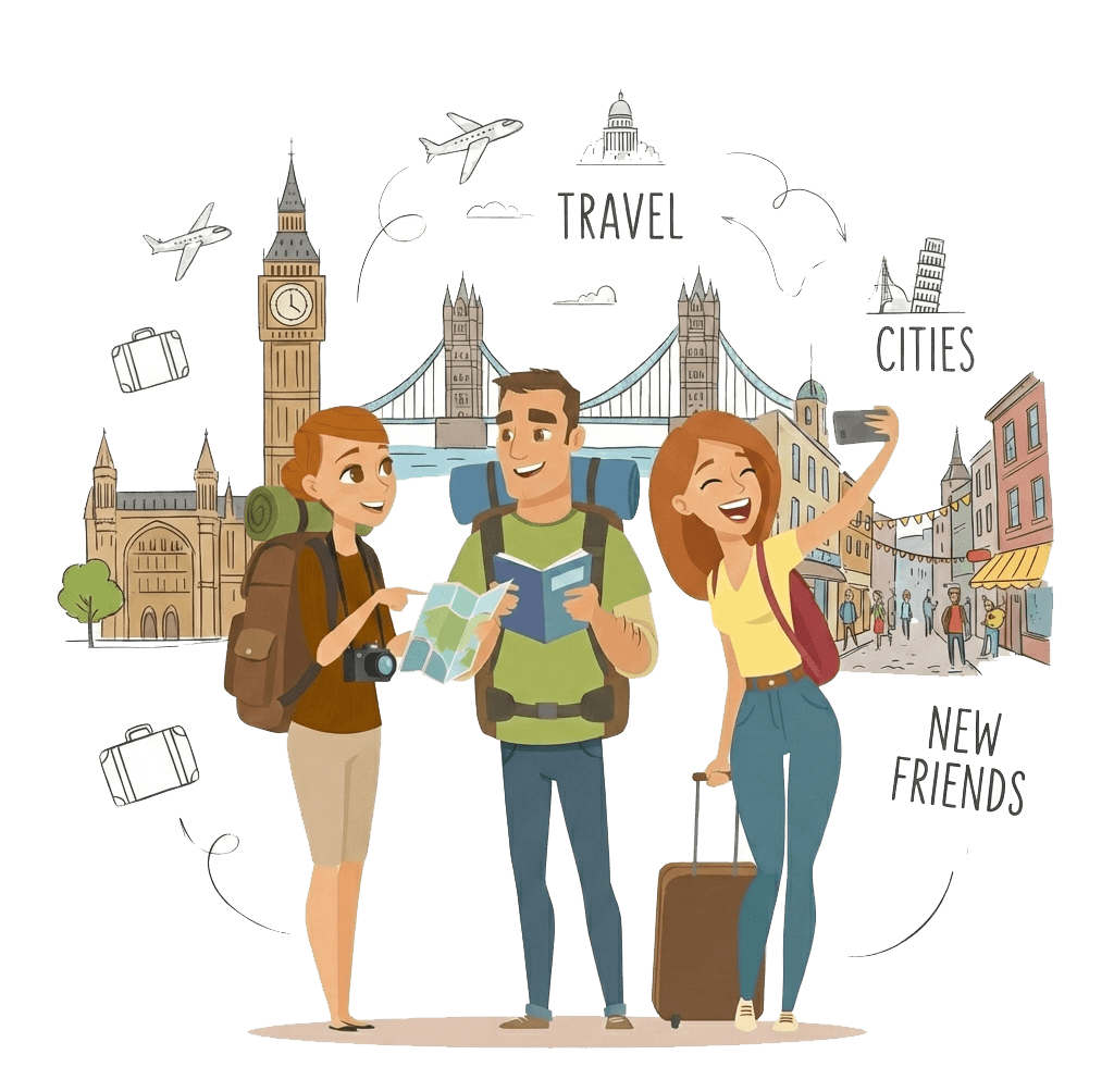 Fenjoon travelers and locals connecting